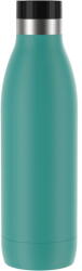 emsa Bludrop Color insulated drinking bottle 0.7 liters, thermos bottle (petrol, stainless steel) (N3111000) - vexio