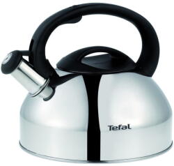 Tefal Fierbător manual cu fluier Tefal C7922024, 3 litri, mâner ergonomic, oțel inoxidabil, argintiu & negru (3168430239838)