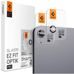 Spigen Glass tR EZ Fit Optik Pro 2 Pack, space gray - iPad Air 11"/13" 2024/2025 (AGL07801) - vexio