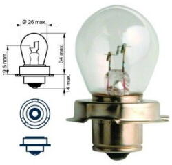  BEC FAR TIP - FUSTA MARE (P26S) 12V 15W (C21006)