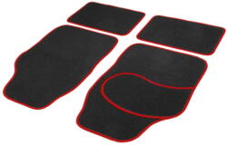 Carguard Set covorase auto textile universale Carguard 64 x 44 cm | 44 x 29 cm - negru - roșu (PAT002)