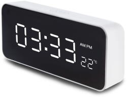 GREENBLUE Ceas cu alarmă și termometru GreenBlue GB397, functie snooze, alb (GB397)