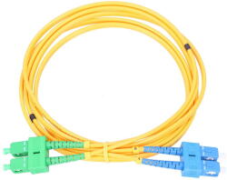 Extralink SC/APC-SC/UPC | Patchcord | Single mode, Duplex, G652D, 3mm, 3m (EX.9281)