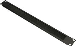Extralink | Cable organizer | 1U with brush, black (EX.9670)