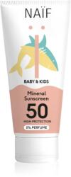 Naïf Baby & Kids Mineral Sunscreen SPF 50 0 % Perfume crema protectoare pentru bebelusi 100 ml