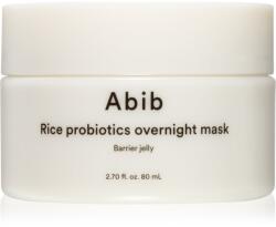 Abib Rice Probiotics Overnight Mask Barrier Jelly masca faciala de noapte pentru hidratare intensa 80 ml Masca de fata