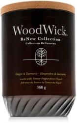 WoodWick ReNew Collection Tomato Leaf & Basil Lumânări parfumate 368 g typ Ginger & Turmeric