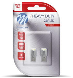 m-tech , W5W Led Canbus, Fehér, 24V (72LB915W)