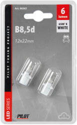 LAMPA , 24V B8, 5D 1 LED DIÓDA, FEHÉR SZÍNŰ - PÁRBAN (0198367)