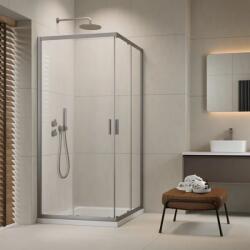 Radaway Cabina de dus patrata, cu usi culisante, nichel periat, Radaway Alienta Brushed Nickel C 10238080-91-01 (10238080-91-01)