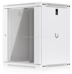UBIQUITI UACC-RACK-12U-WALL-450-G 19" 12U 635x550x450mm MAX: 50kg üvegajtós fehér fali rack szekrény (UACC-RACK-12U-WALL-450-G) (UACC-RACK-12U-WALL-450-G)
