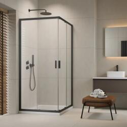 Radaway Cabina de dus patrata, cu usi culisante, antracit periat, Radaway Alienta Brushed GunMetal C 10238080-92-01 (10238080-92-01)
