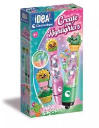 Clementoni Idea! : Set pentru creat evidenţiatoare - 2 bucăţi, cu model floral (18397)