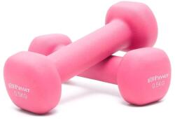 Passer Neoprén Súlyzó Szett 2 db Kézisúlyzó Nőknek és Gyerekeknek 2 x 0, 5 kg Rózsaszín Jóga Pilates Fitness Edzés Erősítő Tréning