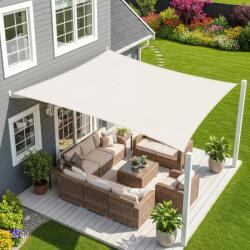 Sunnylaxx 2x3m Sun Shade Sail Waterproof Rectangle Cream