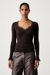 TWINSET pulóver női viszkózzal - barna L - answear - 71 990 Ft