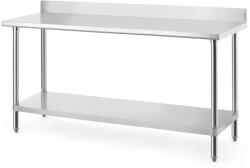 HENDI Budget Line rozsdamentes munkaasztal hátsó panellel, 1800 × 600 mm (817605)