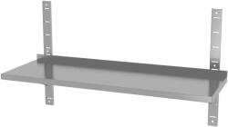 Hendi rozsdamentes acél állítható egyszintes fali polc, 1200 × 300 mm (811795)