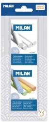 MILAN kerek kréta 10 db fehér + 10 db színes - bliszterben