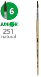 JUNIOR Kerek Ecset No. 6" 251 Natúr