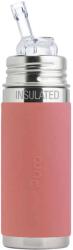 PURA TERMO szívószálas palack membránnal 260ml ROSE