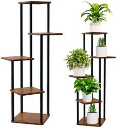 RG Loft Skandináv stílusú Fém, MDF fa mintás modern 5 szintes, nappaliba, erkélyre, 106 x 30 cm (RC-K-2619)