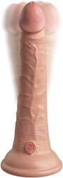 Pipedream King Cock Elite 7" Vibrating Silicone Dual Density Cock with Remote Vibrator
