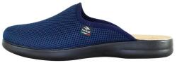 Fly Flot Saboti barbati, albastru inchis, de casa, ortopedici, medicinali, textil, cu talpa joasa, Fly Flot P7-118-FB-Albastru-Inchis (Marime: 42) (P7-118-FB-Albastru-Inchis-42)