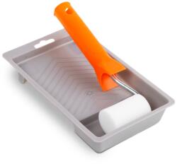 Handy Set mini trafalet vopsit 50 mm cu tava si maner, rola spuma densa pentru lac si vopsea pe baza de ulei (GLB_11177)