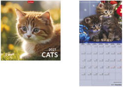 TopTimer Falinaptár 29 x 29 cm Cats 2027 (T980002A)