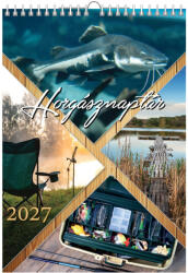 T-Calendar Falinaptár 23x33 cm Spirálozott Horgásznaptár 2027 (L02401023)
