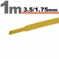  Tub termocontractabil galben 3, 5 / 1, 75 mm, tub izolatie cabluri, 15 m, protectie si organizare fire electrice (GLB_11021S)