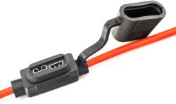  Set suport siguranta auto tip MIDI (19x13mm) etanse Carguard - 5 buc - cablu 23 cm cupru 1 mm2 - max 20A (USC009)