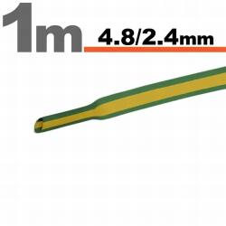  Tub termocontractant galben/verde 4.8 /2.4 mm 1m lungime (11025X-1)