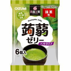 Oizumi JAP alacsony kalóriatartalmú, matcha ízű konjaku zselé, 6 db-os csomag, 106 g (28018)