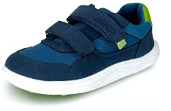 Bugga chlapecké celoroční barefoot tenisky SAFI Blue B00201-04 | nízká obuv na suchý zip s flexibilní podrážkou - 35