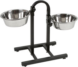 Kerbl Dupla fémetető, állványon, magasságállítható, 2x2800 ml (KR82266)