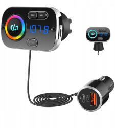 DexXer Sonru Bluetooth 5.0 Fm Transzmitter (QUICK CHARGE ADAPTER DO SAMOCHODU USB QC)