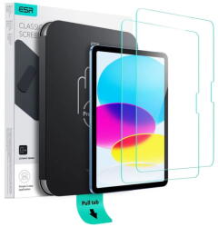 ESR Folie pentru iPad 10 (2022) 10.9 / 11 (2025) (set 2) - ESR Tempered Glass Screen Protector UltraFit Tray - Clear (KF2347626) - vexio