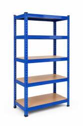  MEGA HIT: Salgó polc 180x90x40 cm lakkozott 5-polc, teherbírás 875 kg - KÉK - China Blue Mercedes G