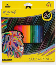 Yalong Stationery Színes ceruza 24 darabos háromszögletű