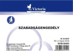 Victoria Szabadságengedély nyomtatvány (B18-49)