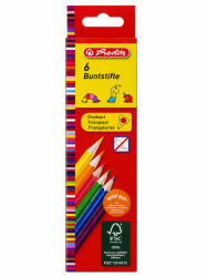 Herlitz Színes ceruza 6 színű háromszögletű