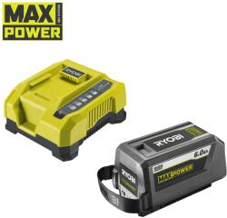 RYOBI Kit de baterii de înaltă energie MAX POWER și încărcător rapid (1 x 6, 0Ah) Ryobi RY36BK60B-160