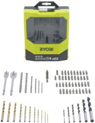 RYOBI Set mixt 69 bucăți biți și burghie Ryobi RAK69MIX Burghiu
