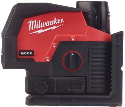 Milwaukee Nivelă laser M12 cu linie transversală verde cu funcție fir cu plumb Milwaukee M12 CLLP-301C