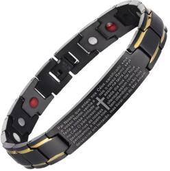 OneBuy Bratara Magnetica Onebuy M10 cu Germaniu, Infrarosu si Ioni Negativi, Terapeutica, Eleganta, Unisex, din Otel Inoxidabil, Ajustabila