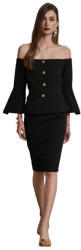 Desiree Rochie Midi De Seară Neagră 08.43026-bm (08.43026-bm)