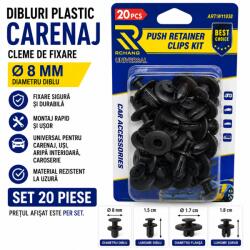 Paradox Since 1992 Cleme carenaj auto O8mm set 20 buc universale (20-72)