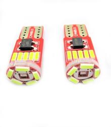 Paradox Since 1992 Becuri LED T10 W5W 15 SMD 3014 CANBUS 12V fara eroare bord lumina alba set 2 buc (7-1)
